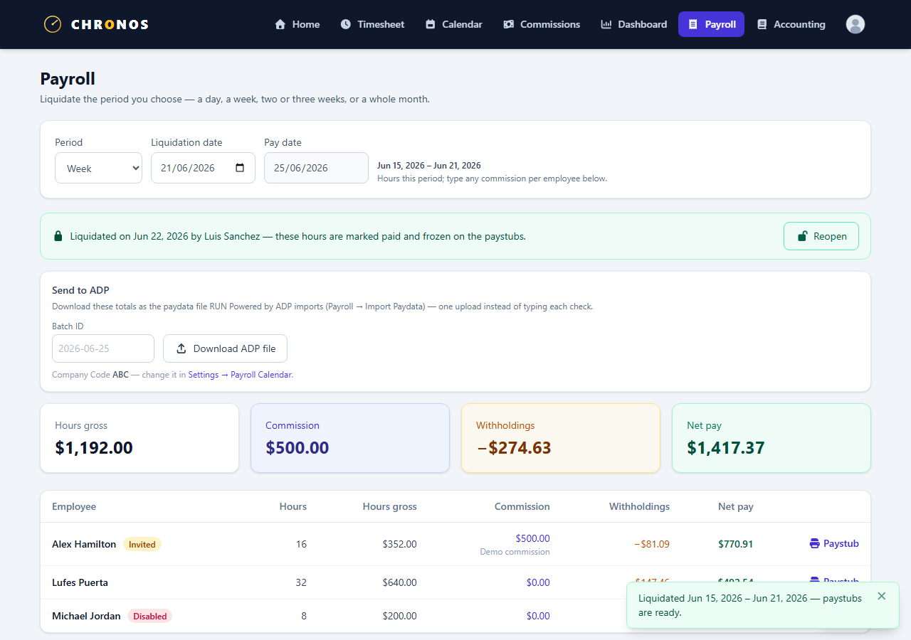 Payroll and net pay